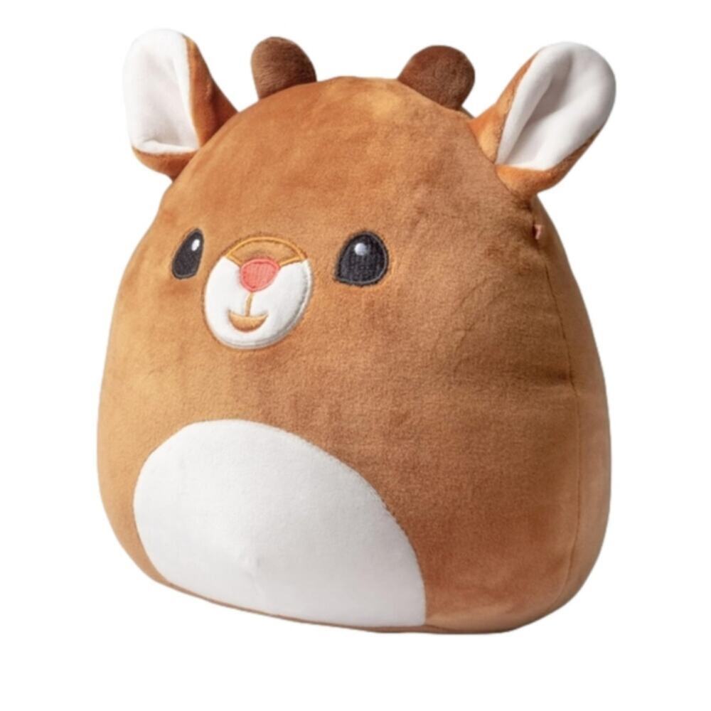 Squishmallows Reginald The Reindeer Plush Christmas Holiday Brown White